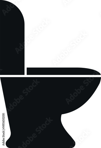 Western toilet restroom sign. Toilet signs and symbols.