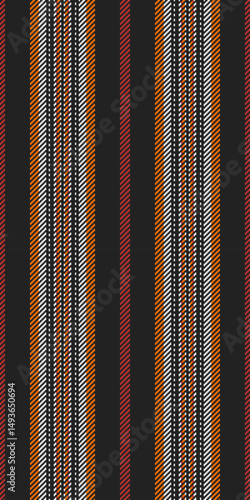 Ree textile vector stripe, place seamless background vertical. Cedding texture pattern fabric lines in black and white colors.