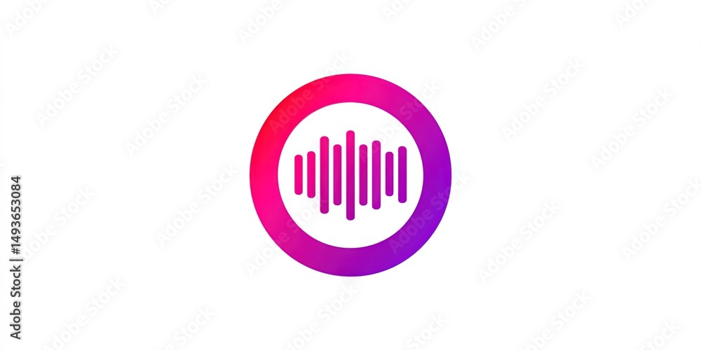 voice to image abstract icon voice to image abstract icon