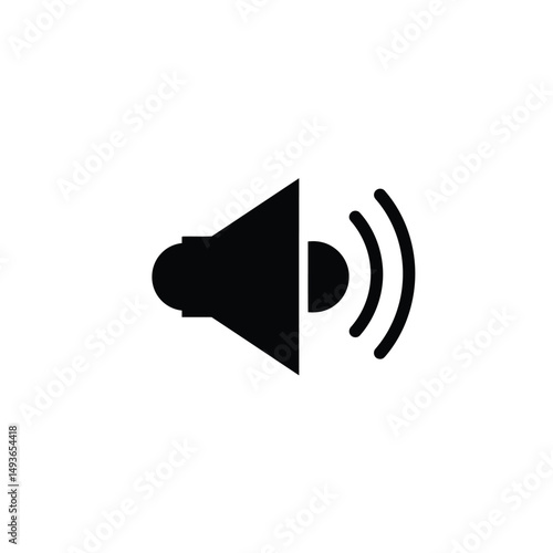 Wallpaper Mural Simple black speaker icon sound volume audio Torontodigital.ca