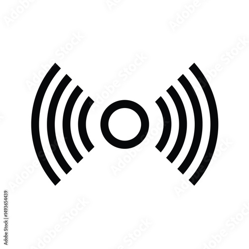 Wireless signal transmission icon broadcast communication