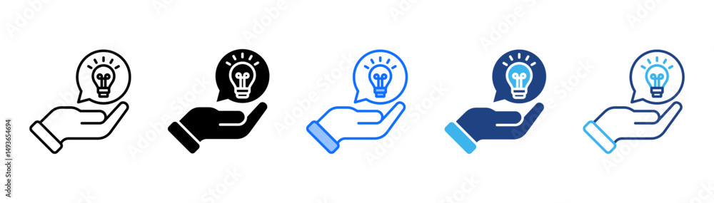 Advice Icon Set With Multiple Style Collection Advice Icon Set With Multiple Style Collection