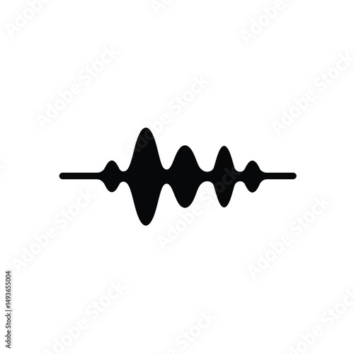 Abstract sound wave audio frequency music