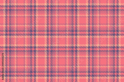 Classic plaid pattern with pink, purple and peach tones. Great for textile design, backgrounds, wrapping paper, or adding a touch of tradition to your projects.