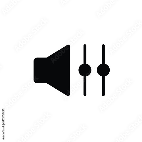 Speaker volume control audio mixer settings icon