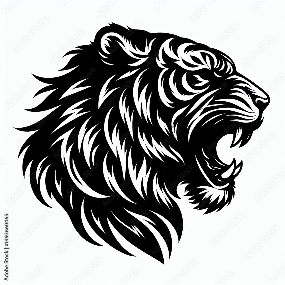 tiger silhouette tiger silhouette