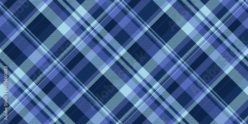 Classic blue plaid pattern. Timeless textile design for backgrounds, apparel, or digital projects. Represents tradition, style, and refined taste.