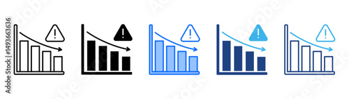 Risk Icon Set With Multiple Style Collection 