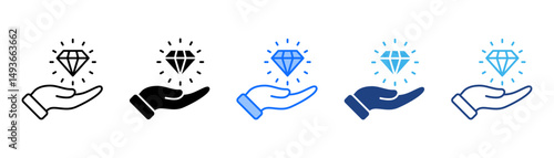 Value Icon Set With Multiple Style Collection 