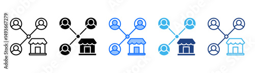Outreach Icon Set With Multiple Style Collection 