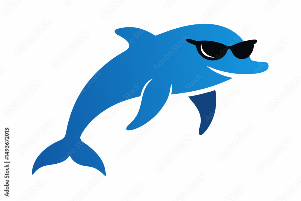Obraz premium dolphin isolated on white background