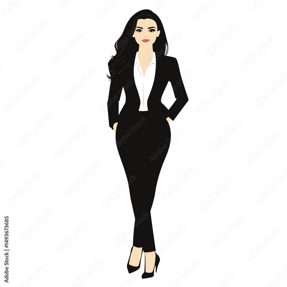 Fototapeta premium Elegant businesswoman in formal attire