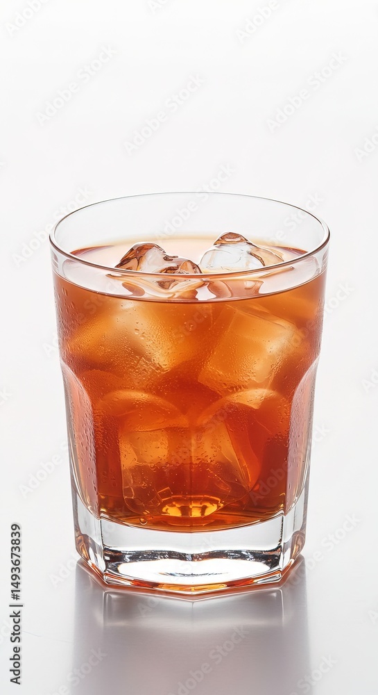 custom made wallpaper toronto digitalIced tea in a glass on a white surface close up shot