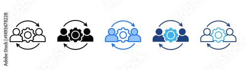 Synergy Icon Set With Multiple Style Collection 