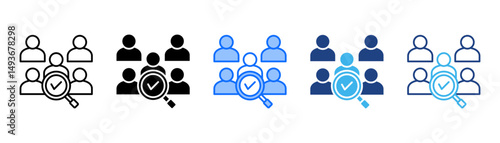 Screening Icon Set With Multiple Style Collection 