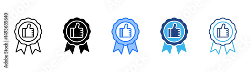 Badge Icon Set With Multiple Style Collection 