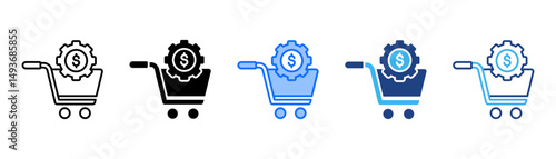 Purchase Icon Set With Multiple Style Collection 