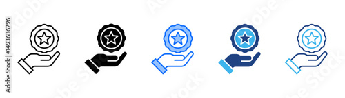Branding Icon Set With Multiple Style Collection 