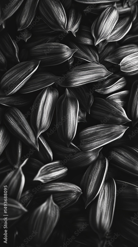 Texture of sunflower seeds in ripening head hyperrealistic background image Texture of sunflower seeds in ripening head hyperrealistic background image