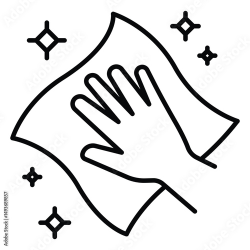 Cleaning Vector Icon For Safe And Effective Hygiene
