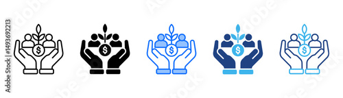 Nurturing Icon Set With Multiple Style Collection 