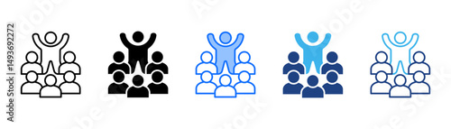 Persuasion Icon Set With Multiple Style Collection 