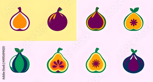 Fig, Fig fruit, Fresh fig, Ripe fig, Fig vector, Fig illustration, Fig icon, Fig clipart, Fig drawing, Fig slice, Halved fig, Whole fig, Purple fig, Green fig, Fig cross-section, Fig with seeds, Juicy