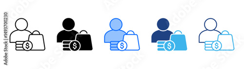 Buyer Icon Set With Multiple Style Collection 