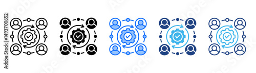 Execution Icon Set With Multiple Style Collection 