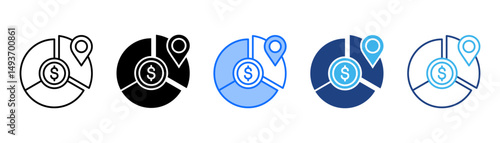 Market Positioning Icon Set With Multiple Style Collection 