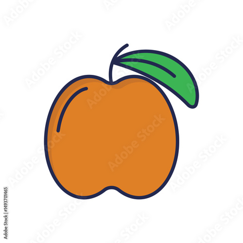 Apricot Vector icon