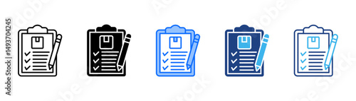 Inventory Icon Set With Multiple Style Collection 