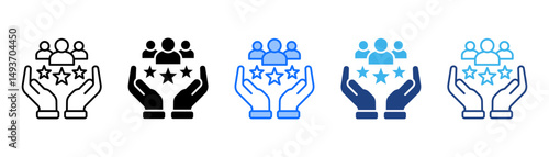 Client Icon Set With Multiple Style Collection 