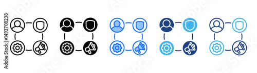 Abm Icon Set With Multiple Style Collection 