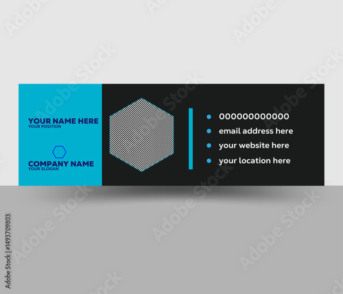 Modern & Professional Email Signatures for your Business and Personal use. Easy to customize your email signature with your logo, social profile, you can easily change its text & color from photoshop.