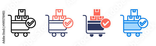 Procurement icon sheet multiple style collection
