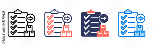 Orders icon sheet multiple style collection