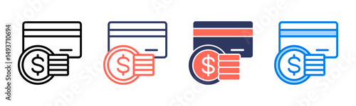 Payments icon sheet multiple style collection