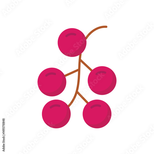Redcurrant Vector icon
