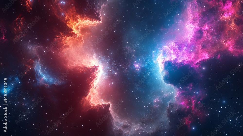 Naklejka premium abstract space background