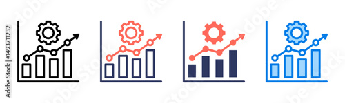 Workflow icon sheet multiple style collection