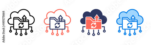 Backup icon sheet multiple style collection