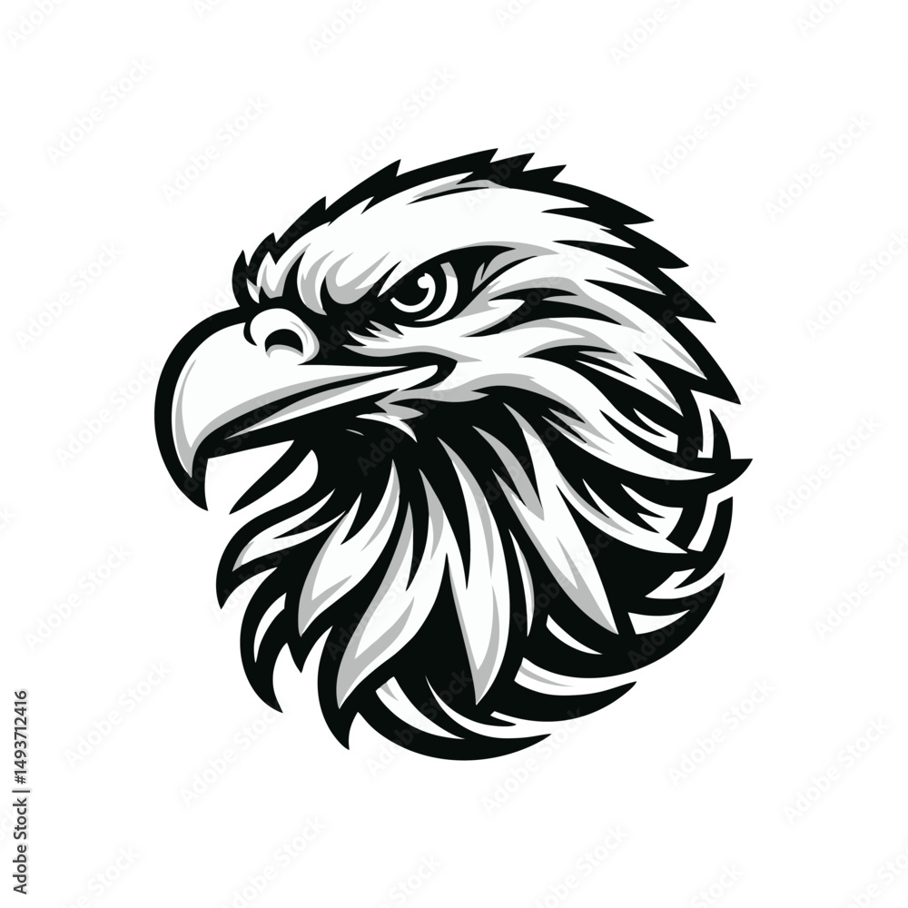 Obraz premium eagle head vector