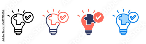 Solutions icon sheet multiple style collection