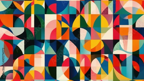 Wallpaper Mural Abstract Geometric Pattern Torontodigital.ca