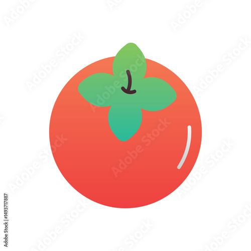 Persimmon Vector icon