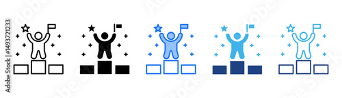 Success Icon Set With Multiple Style Collection 