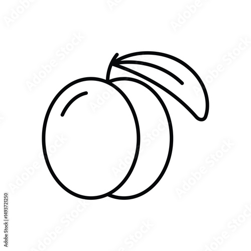 Peach Vector icon