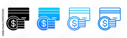 Payments icon sheet multiple style collection