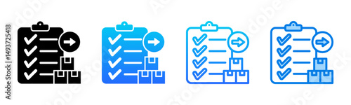 Orders icon sheet multiple style collection
